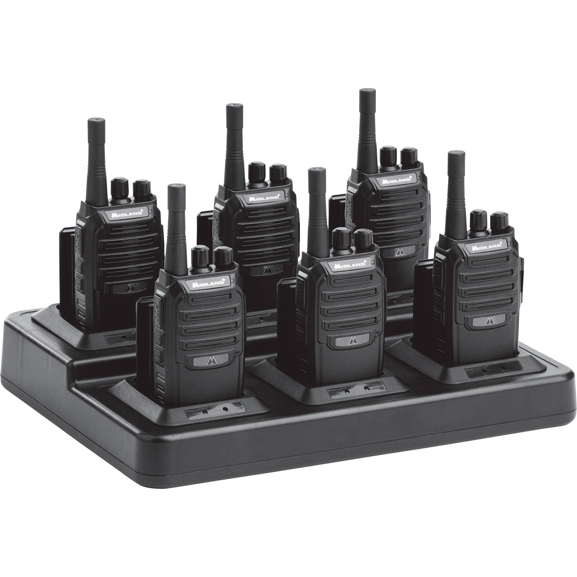 Midland Biztalk Bundle, 3 Pairs of Business Radios and 1 Gang Charger, Model# BR200X6BGC
